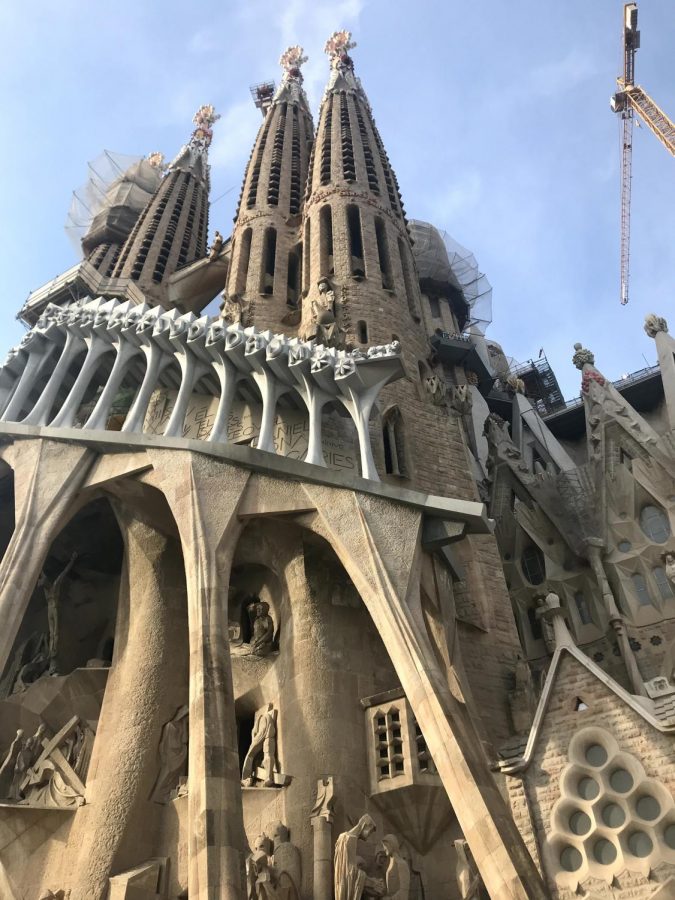 A closer look at the Sagrada Familia.